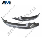 Карбоновые накладки переднего бампера m performance 51192414137 BMW 5 серии G30