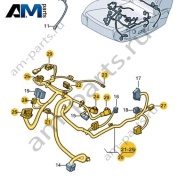 Жгут проводов подушки сиденья VAG 17B971392