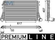 Интеркулер MAHLE/KNECHT (CI208000P) Volkswagen CC (2008-2018) 2.0TDI