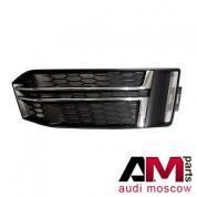 Оригинальная решетка бампера правая круиз Audi A4 (B9) (мат.хром) 8W0807682FRU6