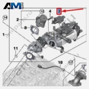 Исполнительный механизм охладителя ОГ BMW 7 серия (G11/G12 LCI) 2019-2022 730d (B57P) 11718476983