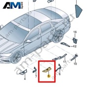 Часть стойки А Volkswagen Jetta VII 2020-2024 17A864623