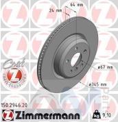 Задние тормозные диски ZIMMERMANN (150.2946.20) для BMW X5 (G05) 40iX