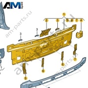 Задняя панель Volkswagen T-Roc 2018-2024 2GA813301