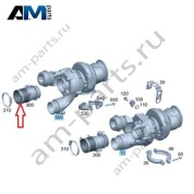 Трубопровод турбины слева Mercedes W465 AMG G63 (M177) A1770905302
