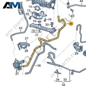 Вакуумный трубопровод VAG 059131385AJ