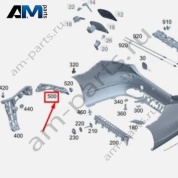 Кронштейн бампера заднего левый A2238805900 на Mercedes S-class W223