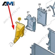 Воздуховод Audi A8 (D4) 2014-2017 4H0117336D