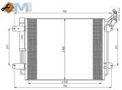 Радиатор кондиционера NRF (35848) для Volkswagen Tiguan I (2007-2011) 2.0 дизель