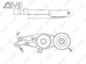 Натяжитель приводного ремня PT3001 (LYNXauto) для автомобилей VAG