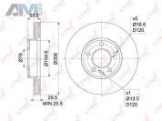 Передние тормозные диски BN1204 (LYNXauto) для автомобилей VAG