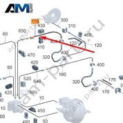 Тормозная трубка к колесу справа спереди Mercedes G-class W465 A4654208800