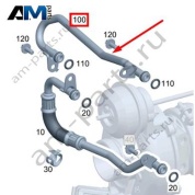 Обратный трубопровод охлаждения турбины для Mercedes GLC250 X253 (M274 E20) A2742031000