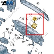 Усилитель несущей панели Volkswagen T-Roc Cabrio 2020-2024 2GC813323