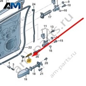 Уплотнитель двери (наружный) Audi A6 (C8) 2019-2024 4K0839699