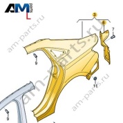 Отрезная деталь (боковина) Audi A3 (8Y) 2020-2024 8Y5809837