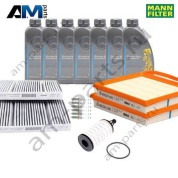 Комплект фильтров MANN с маслом 5W40 229.5 для ТО-2 Mercedes S450