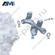 Патрубок системы охлаждения к головке сзади для Mercedes X166 GLS 400 (M276) A2762002052