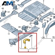 Опорный элемент Volkswagen id-Buzz 2023-2024 1N3802725