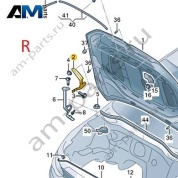 Петля капота справа 5HG823302 на Volkswagen Golf 8 2019-2026