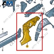 Стойка B Volkswagen T-Roc Cabrio 2020-2024 2GC809219B