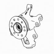 Кулак задний правый Mercedes ML W164 A1643501408