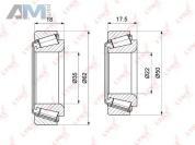 Подшипник ступицы передний LYNX для Mercedes C-klasse 2000-2008 II (W203) WB-1282