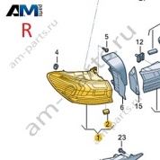Задний правый светодиодный фонарь (на крыле) VAG 8MA945092 Audi 2024-2026