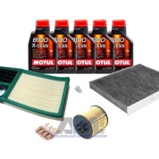 Набор для ТО-2 Skoda Rapid 1.6 MPI с угольным фильтром и маслом Motul 5W40