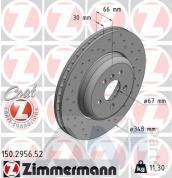 Перфорированные передние тормозные диски ZIMMERMANN (150.2956.52) для BMW X5 (G05) 40iX