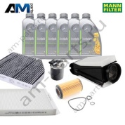 Комплект фильтров MANN с маслом 5W30 229.52 для ТО-2 Mercedes GLC 220d