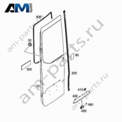 Уплотнитель двери задней багажника A9077250200 на Mercedes Sprinter W907