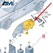Стекло двери заднее правое Audi A8 (D4) 2014-2017 4H0845026J