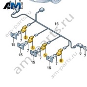 Парктроники переднего бампера сбоку 5WD919297B на Ауди Q6 2022-2026
