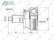 ШРУС наружный LYNX для Fabia Mk3 (2013-2016) CO-1225