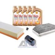 Комплект фильтров для ТО-1_3 Audi A4 (B8) рестайлинг 2.0TFSI с маслом Shell 0W30