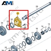 Опора подшипника VAG 0CL301315B