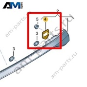 Уплотнитель заднего фонаря Volkswagen id-Buzz 2023-2024 1T3945197
