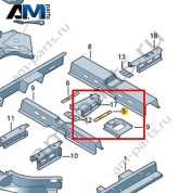 Площадка под АКБ Volkswagen id-Buzz 2023-2024 1N3803151