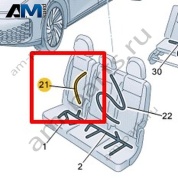 Жгут проводов -адаптер основания сиденья Volkswagen id-Buzz 2023-2024 1T3971365