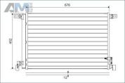 Радиатор кондиционера VALEO (822609) для Audi A7 (4K) 2018-2026 3.0TDI