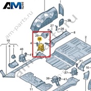 Крепление проушины Volkswagen id-Buzz 2023-2024 1N3801456