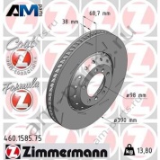 Передний правый тормозной диск ZIMMERMANN 460.1585.75 для Porsche Panamera I