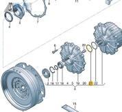 Фасонное уплотнение наружное 0CK141158 Audi A7 (4K) 2018-2026 0CJ/0CK (7-АКП DSG)