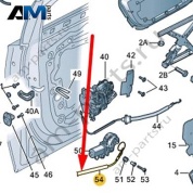 Трос замка задней двери Audi A8 (D4) 2014-2017 4H6839191