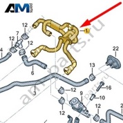 Шланг хладагента Audi A6 (C7) 2015-2018 4G1265347AN