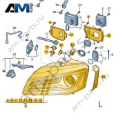 Фара адаптивного освещения левая Audi A8 (D4) 2014-2017 4H0941753A