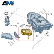 Воздуховод VAG 04C129606