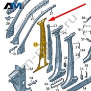 Пластина Audi Q7 (4M) 2016-2024 4M0810199C