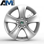 Литой диск колеса 7JX16 ET45 Шкода Суперб 3T0071496A7ZS